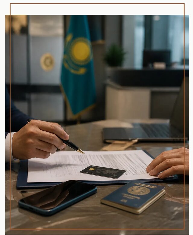 Открытие счета и банковской карты в Казахстане в Комсомольске-на-Амуре